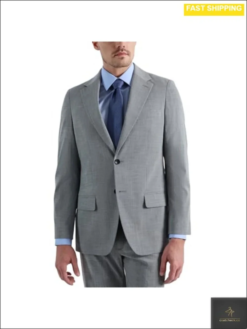 Men's Slim Fit 2-Button Suit Separate Coat Stretch Performance Blazer